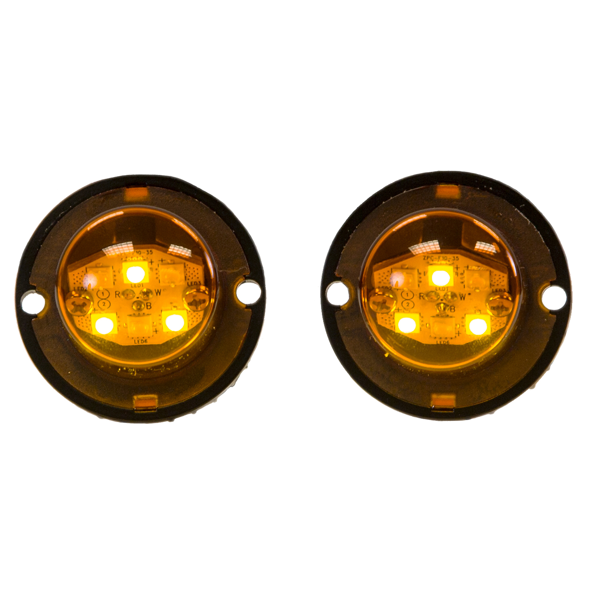 Buyers Products 25 Foot Amber Bolt-On Hidden Strobe Kits With In-Line Flashers With 6 LED Model # 8891226